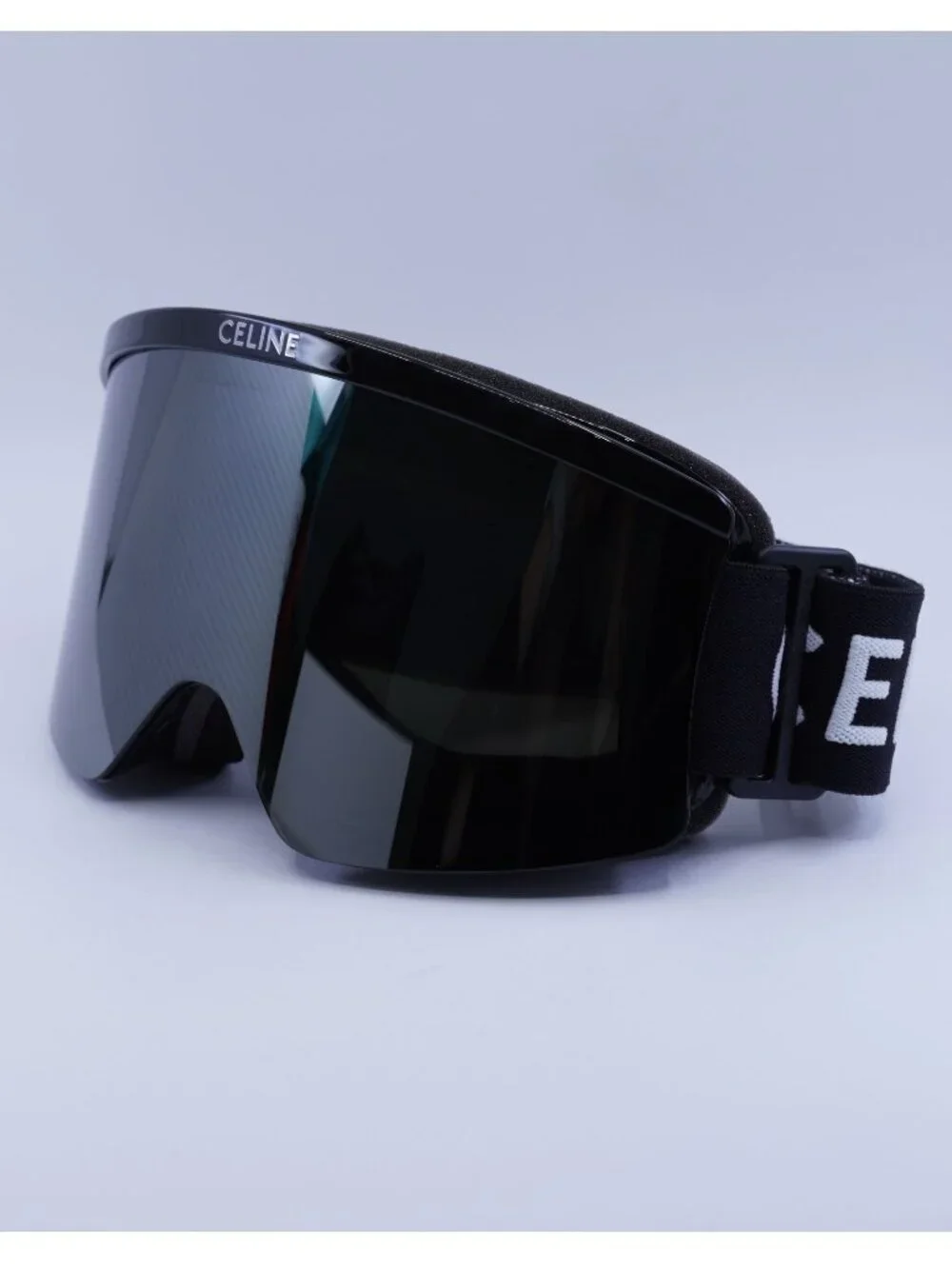 Celine CL40302U SKI MASK 01C Black Shield Frame, Grey Mirror Lenses